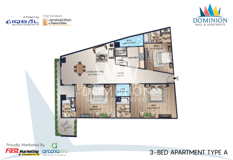 Three-Bed-Apartment-Type-A